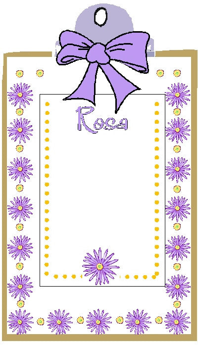 Clipboard Set #6 (6 x 9 clipboard and 2 pads) Customized by Fun with Pads