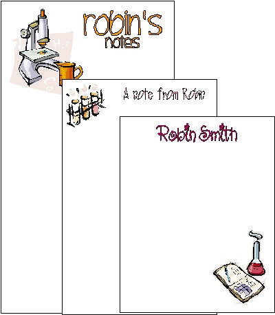 Pad Set F-87 Science Customized by Fun with Pads