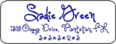 Address Label # 18 Customized by Fun with Pads