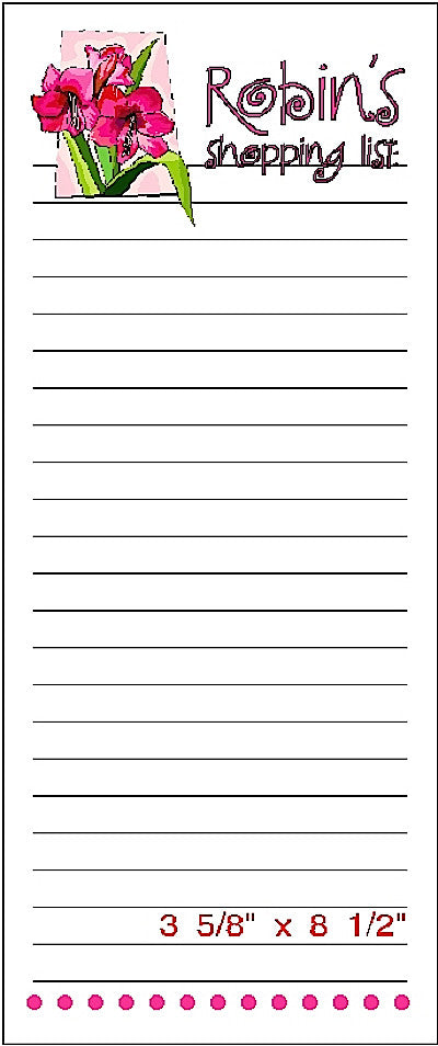 Pad P Customized Shopping List Pad by Fun with Pads