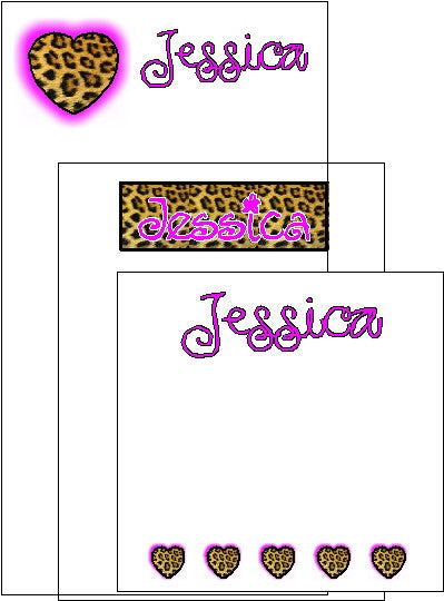 Pink Leopard Pad Set F-13 Customized by Fun with Pads