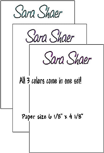 Large Lucite Note Holder #4 Customized by Fun with Pads