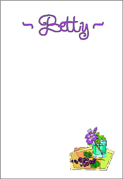 Large Lucite Note Holder #9 Customized by Fun with Pads