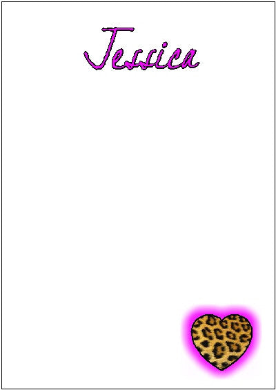 Large Lucite Note Holder #17 Customized by Fun with Pads