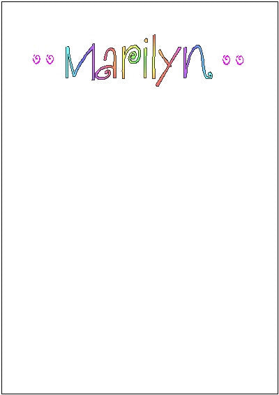 Large Lucite Note Holder #18 Customized by Fun with Pads