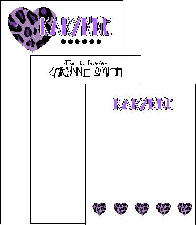 Purple Leopard Pad Set F-13c Customized by Fun with Pads