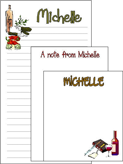 Pad Set F-8 Wine Notes Customized by Fun with Pads