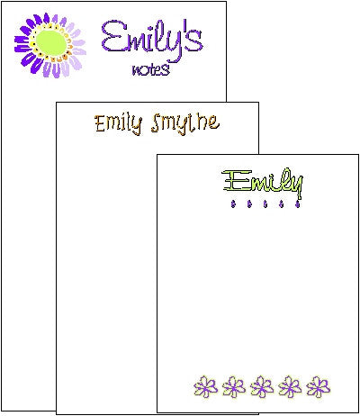 Pad Set F-9b Purple Flower Customized by Fun with Pads