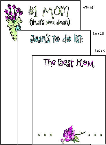 Pad Set F-83 Best Mom Customized by Fun with Pads