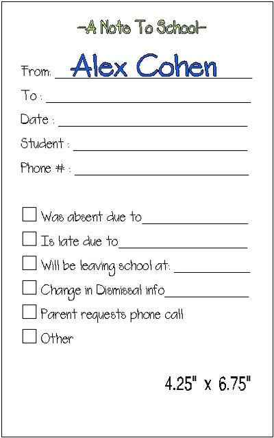 Pad M Note to School by Fun with Pads