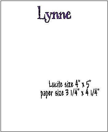 Small Lucite Refill #3