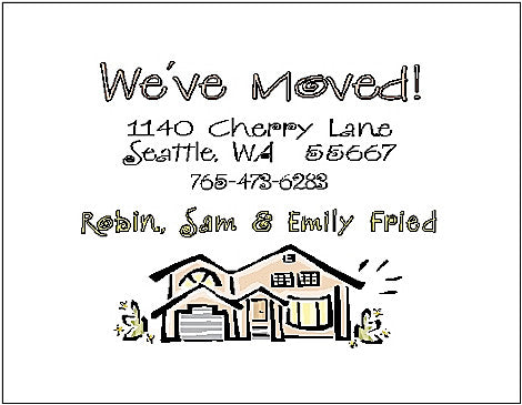 We Moved Card #1