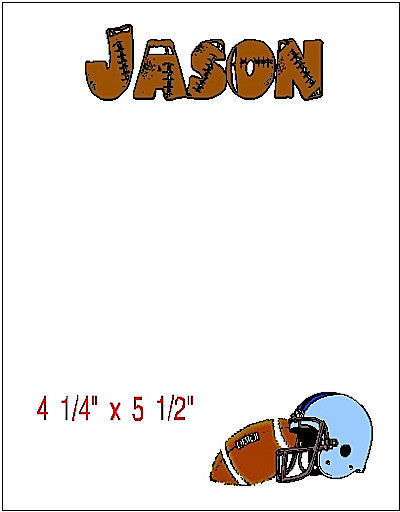Football Pad Customized by Fun with Pads