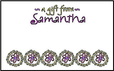 Gift Sticker #31 Flower Lace Customized by Fun with Pads
