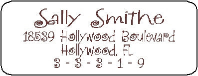 Address Label # 25 Customized by Fun with Pads